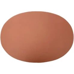 Ørskov bordstablett läder oval 47x34 cm, Cognac