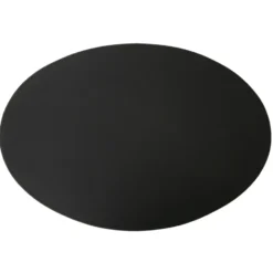 Ørskov bordstablett läder oval 47x34 cm, Svart