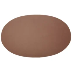 Ørskov bordstablett läder oval, cognac