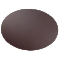 Ørskov bordstablett läder oval, brun