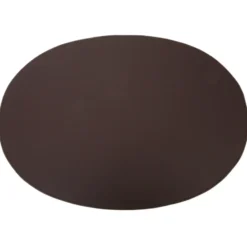 Ørskov bordstablett läder oval 47x34 cm, Chocolate