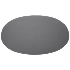 Ørskov bordstablett läder oval, mörkgrå