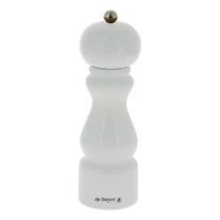Rumba salt- och pepparkvarn keramisk 20 cm, Vit-blank