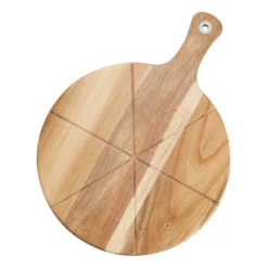 Sade pizzaset pizzaskärare skärbräda Ø32 cm, Akacia