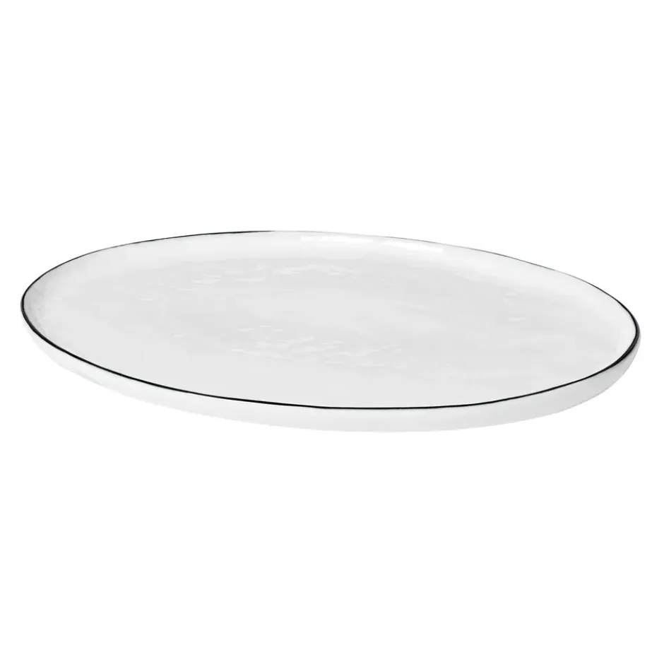 Salt oval tallrik, 20x30 cm