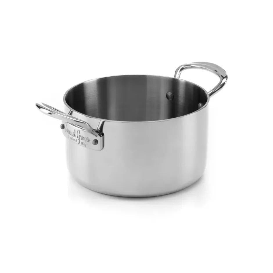 Samuel Groves gryta med lock rostfritt stål, 3 L