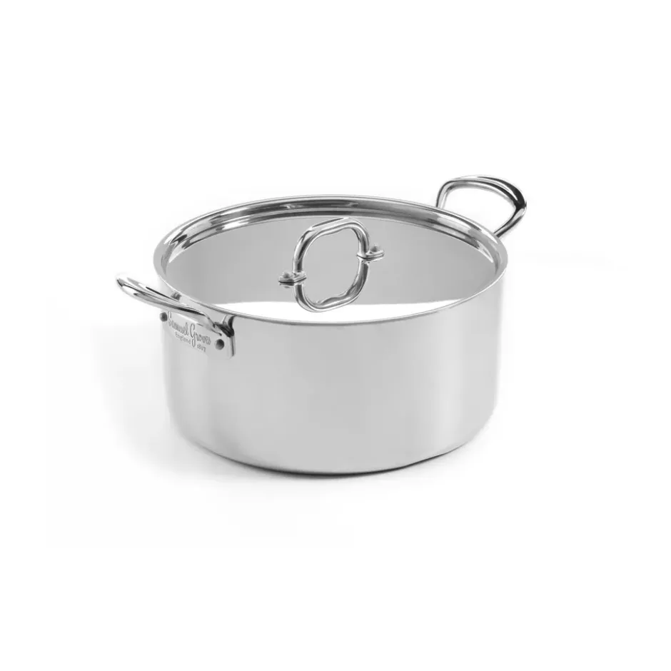 Samuel Groves gryta med lock rostfritt stål, 3 L