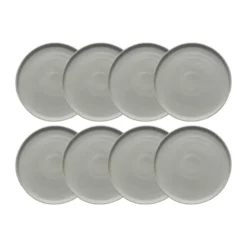 Sandsbro assiett ljusgrå, Ø20 cm, 8-pack