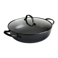Satake kastrull i lättviktsgjutjärn glaslock, 26 cm