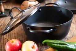 Satake kastrull sautés med glaslock 2 delar, 4 L