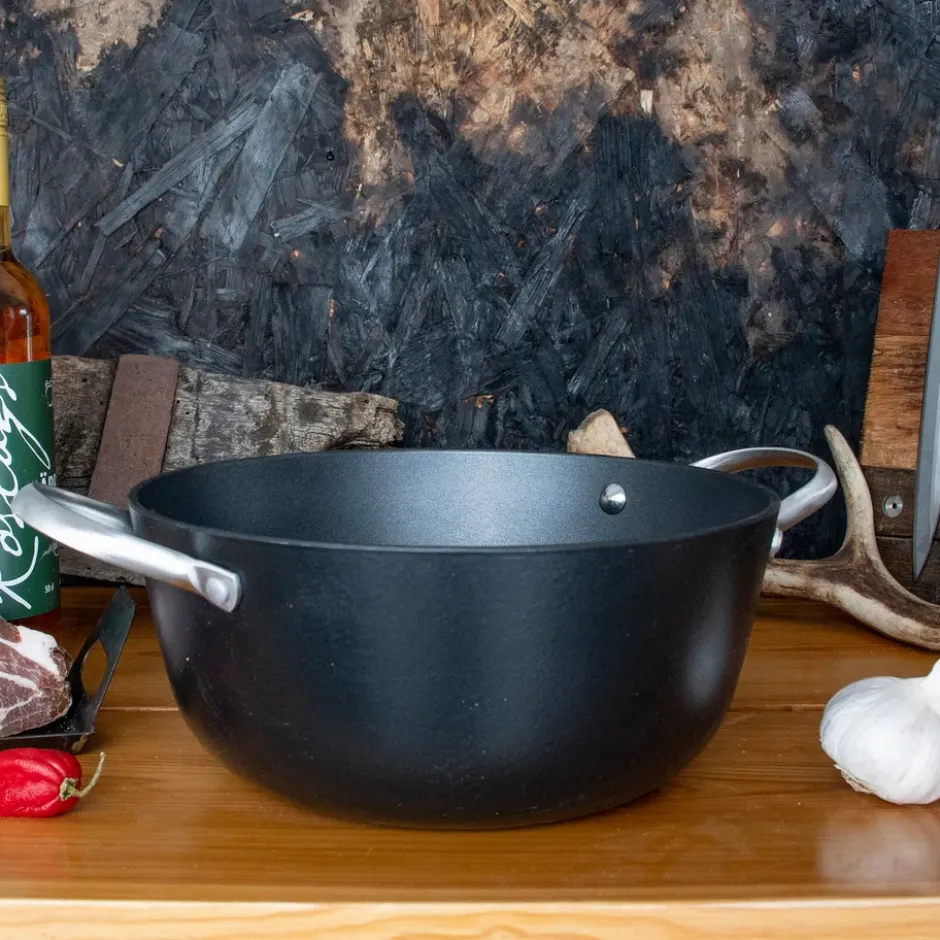 Satake kastrull sautés med glaslock 2 delar, 4 L