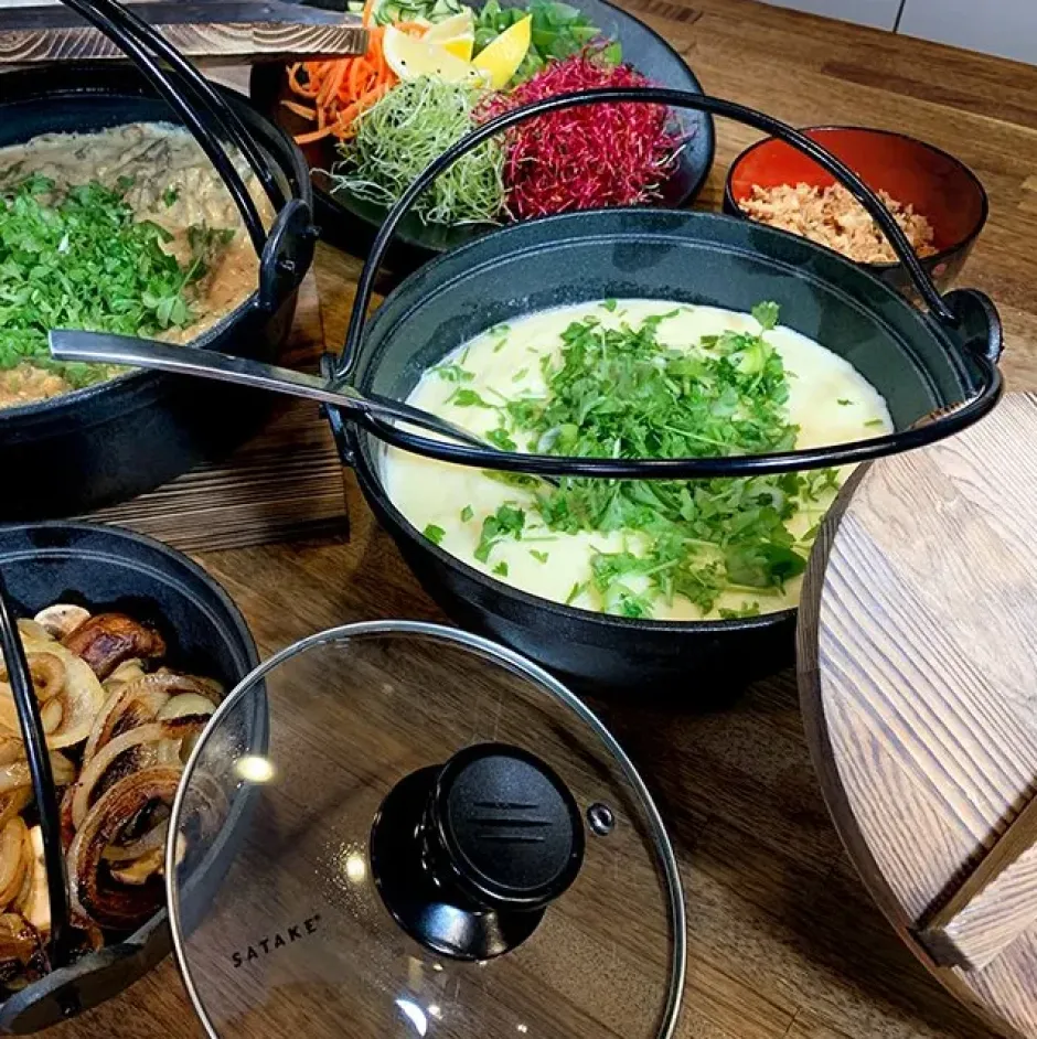 Satake Nabe gryta svart, 3,6 L