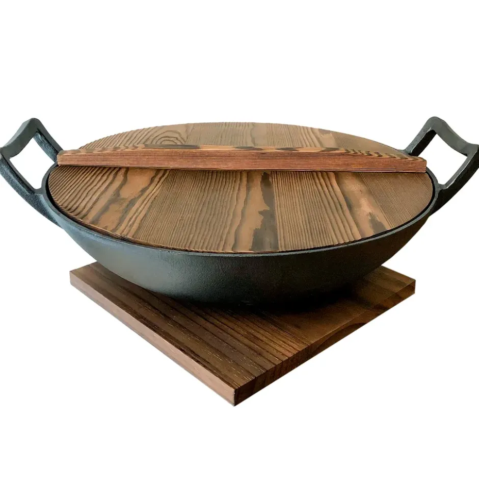 Satake Nabe wok gjutjärn, 36 cm