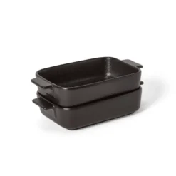Satake ugnsform porslin svart 2-pack, 19 cm