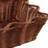 Scallop Rattan korg, Dark Brown, 20x30 cm