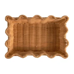 Scallop Rattan korg, Natural, 20x30 cm