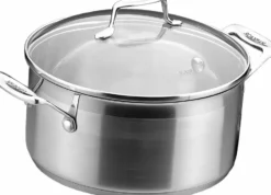 Scanpan Impact gryta med lock 2,5 L, Rostfritt stål