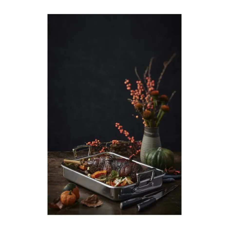 Scanpan Impact långpanna med galler, 43,5x28,5 cm
