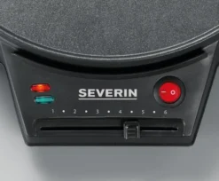 Severin CM 2198 pannkaksjärn Ø30 cm, Svart