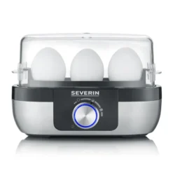 Severin EK 3163 Premium äggkokare 1-3 ägg, Svart-silver