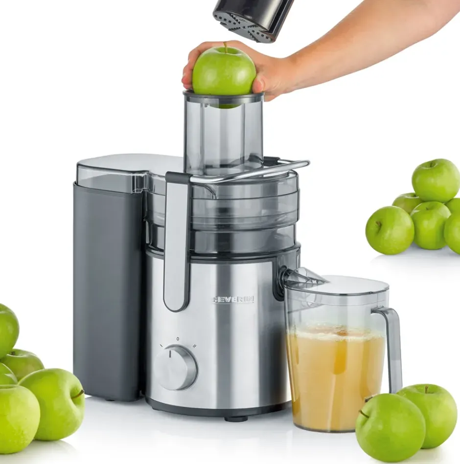Severin ES 3570 Premium råsaftcentrifug XXL 1,1 L, Rostfritt stål