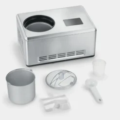 Severin EZ 7406 glassmaskin med kompressor 2x2 L, Rostfritt stål