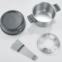 Severin FO 2470 fondue 8 gafflar, Rostfritt stål