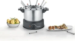 Severin FO 2470 fondue 8 gafflar, Rostfritt stål