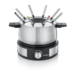 Severin FO 2471 kombi fondue/crepes, Rostfritt stål