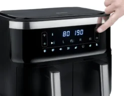 Severin FR 2453 airfryer dubbel 2x4 L, Svart