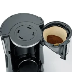 Severin KA 4825 Aroma Select kaffebryggare 10 koppar, Rostfritt stål-svart