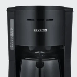 Severin KA 9306 termosbryggare 8 koppar, Svart