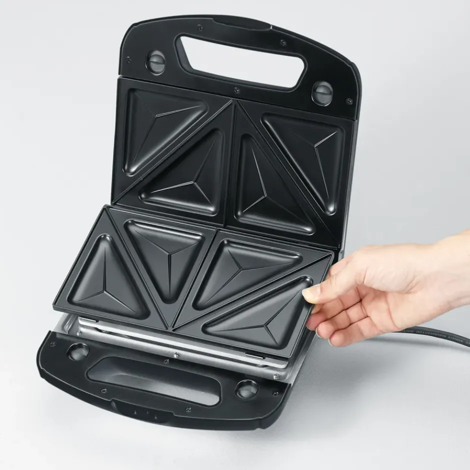 Severin SA 2968 smörgåsgrill multi 3 i 1, Svart