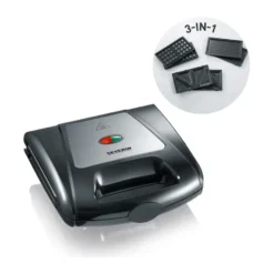Severin SA 2968 smörgåsgrill multi 3 i 1, Svart
