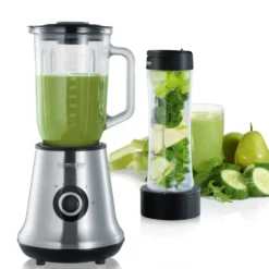 Severin SM 3737 blender med Mix & Go, Rostfritt stål