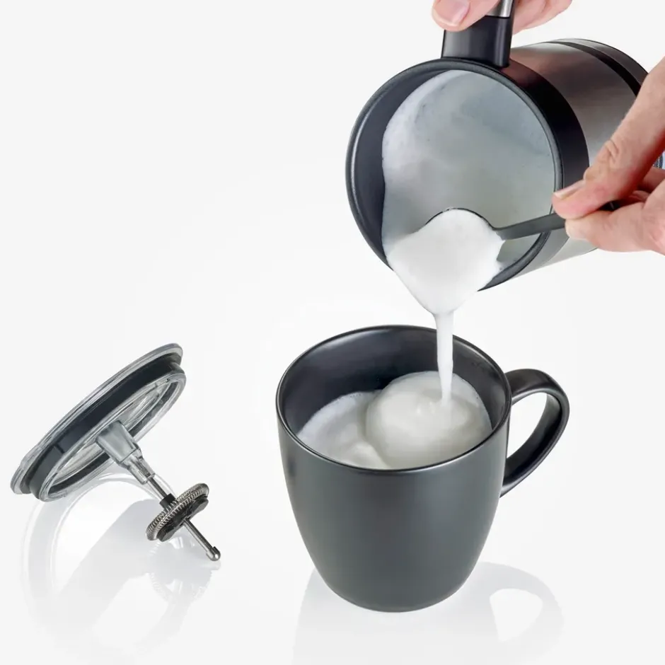 Severin SM 3584 mjölkskummare 200 ml, Rostfritt stål