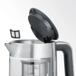 Severin WK 3422 Deluxe tekokare med hissfunktion 1,7 L, Rostfritt stål