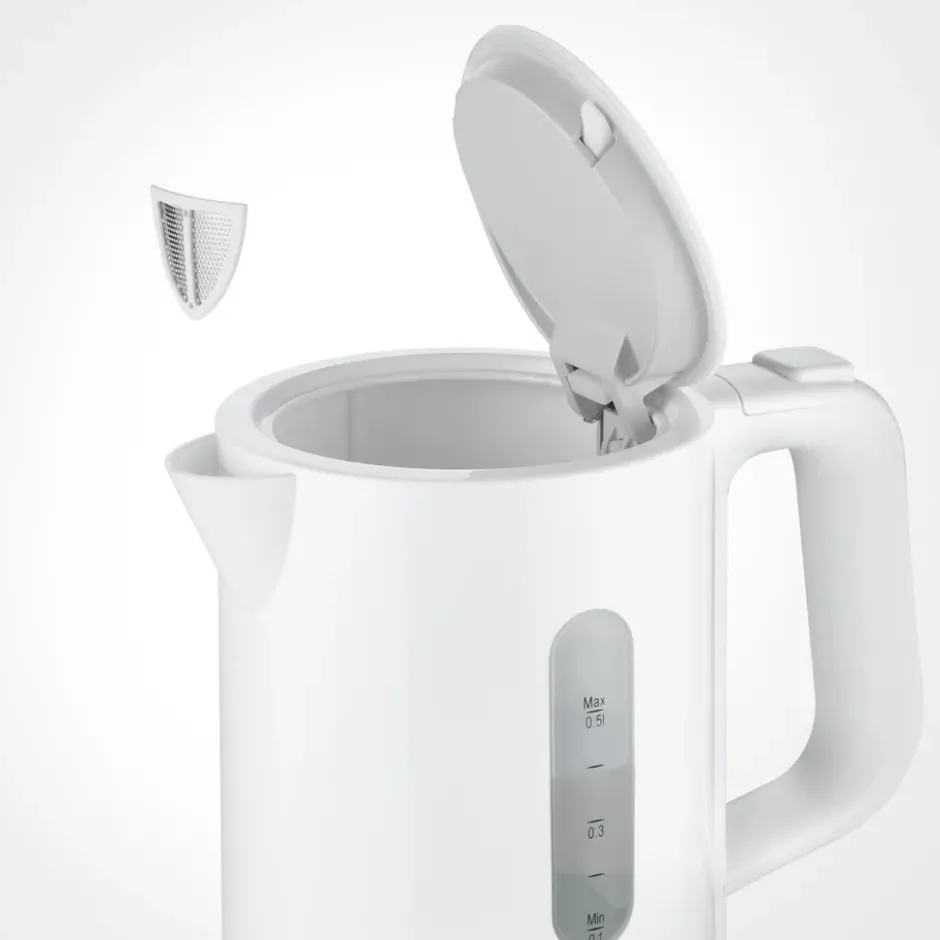 Severin WK 3462 resevattenkokare 0,5 L, Vit