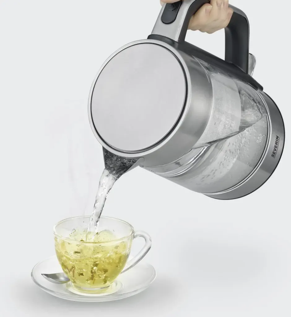 Severin WK 3420 vattenkokare 1,7 L, Rostfritt stål