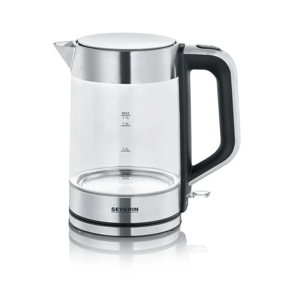 Severin WK 3420 vattenkokare 1,7 L, Rostfritt stål