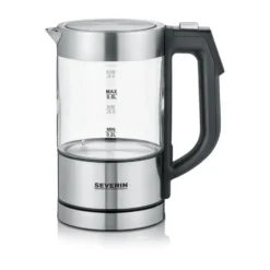Severin WK 3458 vattenkokare med temperaturinställning 0,5 L, Rostfritt stål