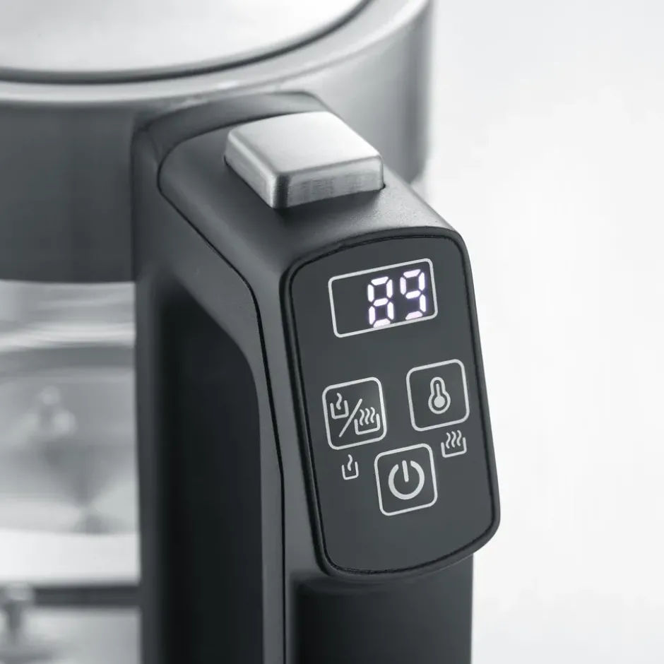 Severin WK 3458 vattenkokare med temperaturinställning 0,5 L, Rostfritt stål