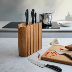 Signature Book Oak knivblock set 7 delar, Ek