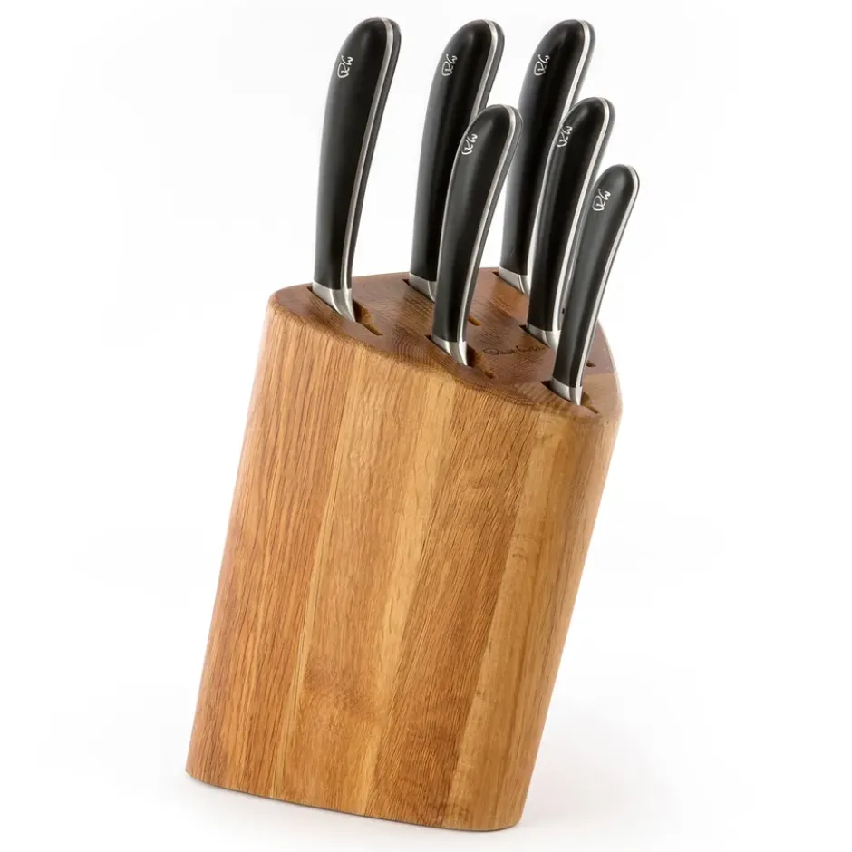Signature Prism Oak knivblock set 7 delar, Ek