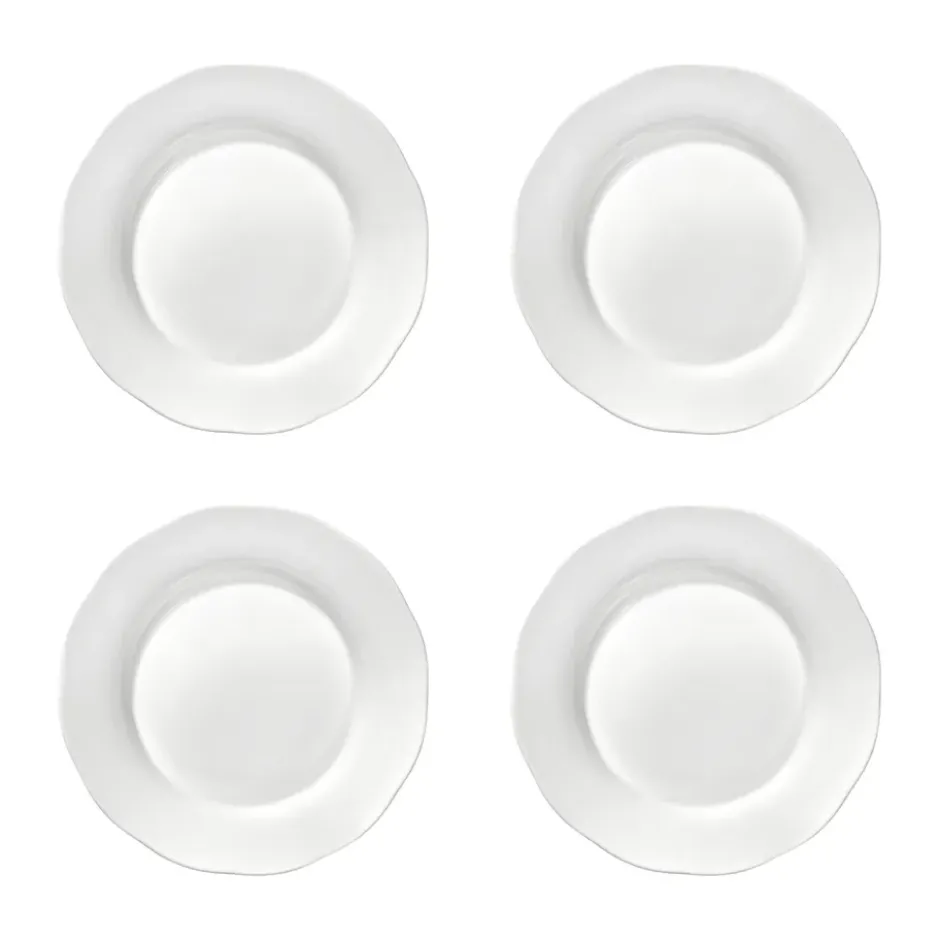Silhouette djup sidotallrik L Ø18,5 cm 4-pack, White