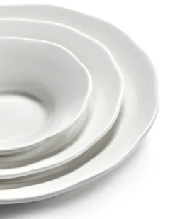 Silhouette djup sidotallrik S Ø10,5 cm 4-pack, White