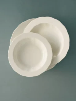 Silhouette djup tallrik L Ø27 cm 4-pack, White