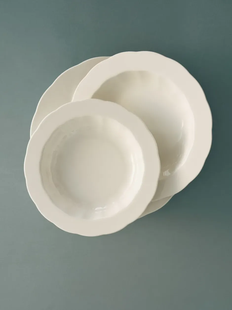 Silhouette djup tallrik L Ø27 cm 4-pack, White