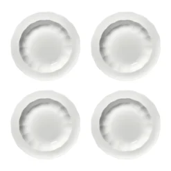 Silhouette djup tallrik M Ø23,7 cm 4-pack, White