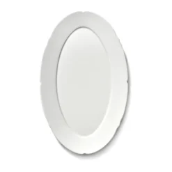 Silhouette oval tallrik M 15x24,5 cm 4-pack, White